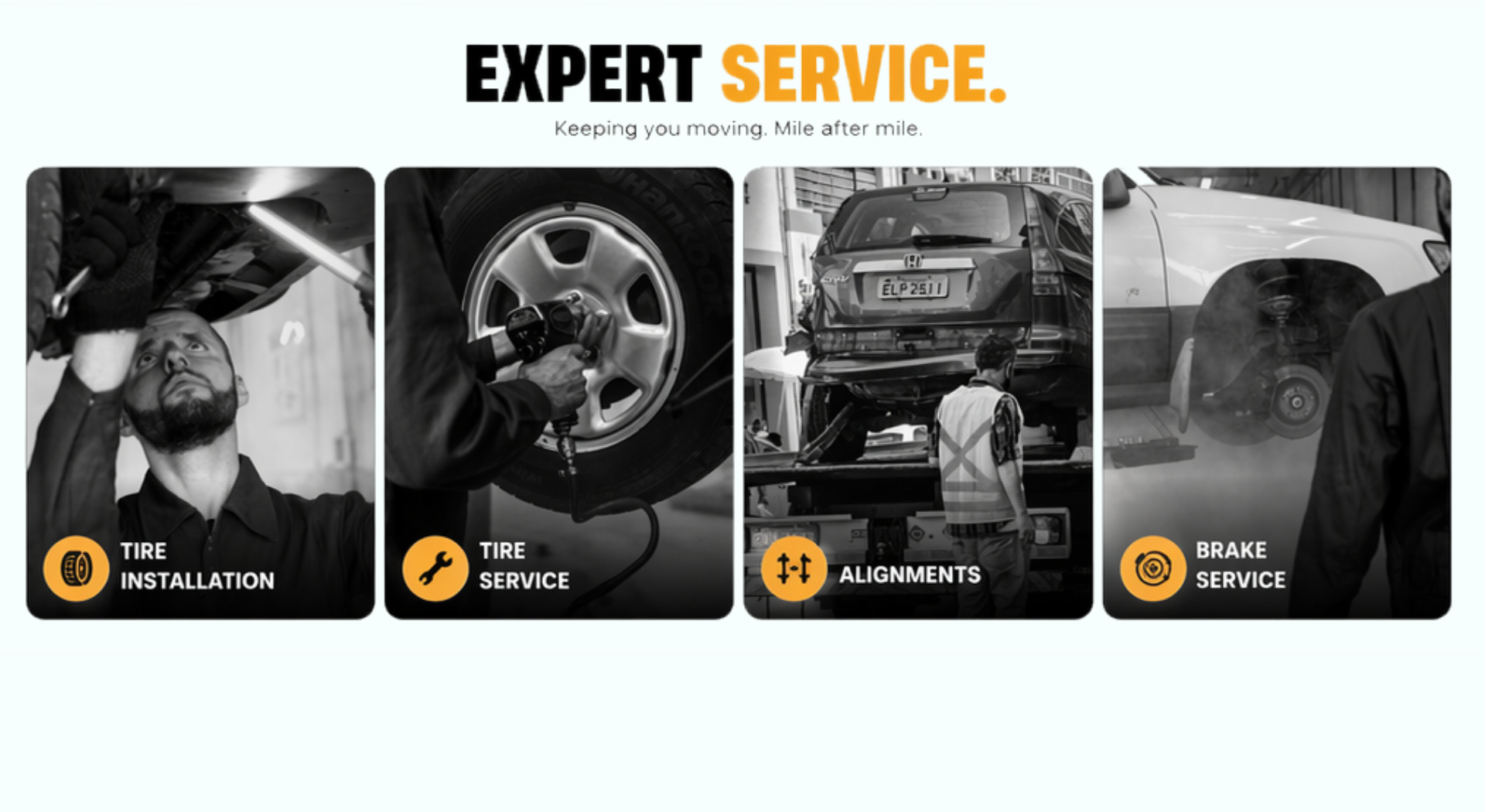Expert tire service support